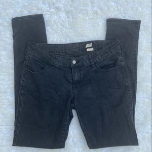 H&M &SQIN Low Waist Slim Leg Washed Black Jeans